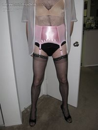 need to shave...older pic. Love the garter belt!!