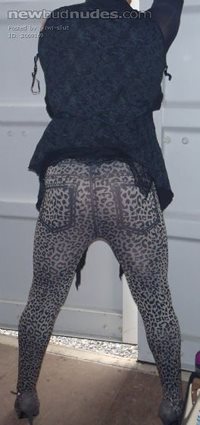 My Ass in leopard print tights    LOVE ALL YOUR COMMENTS, VOTES & PM'S THEY...