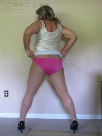 with nice pink panties too !