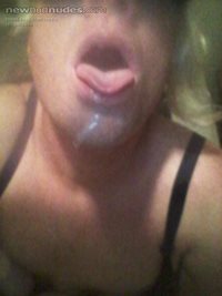 Mouthful of my own cum!