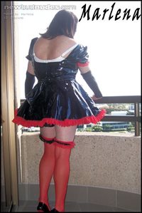 In my PVC Maids Outfit