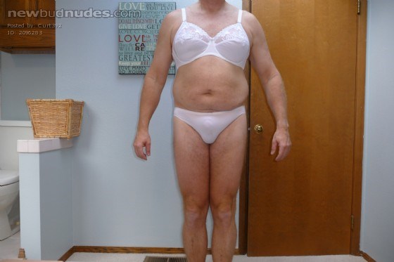 I don't fill her bras out as well as she does.