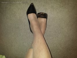 Black heels.