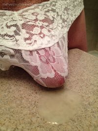 CUMMING in daughters panty.  Pm me to watch cum video.