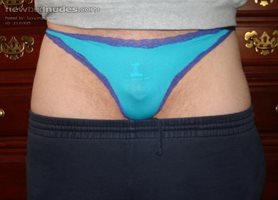 enjoyed a day of shopping in my thong