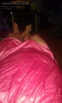 Hot pink Vanity Fair nightgown