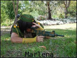 Major Marlena keeping the Gurls safe