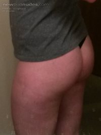 My butt. Dirty mirror.
