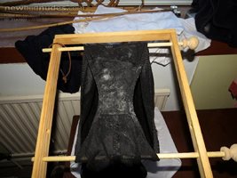 Black pantie girdle mounted on the knicker maiden - The Gusset is now very ...