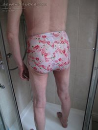 Showering in my panties