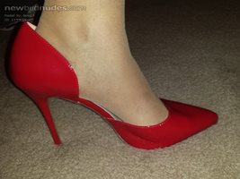 My new sexy red heels, you like?