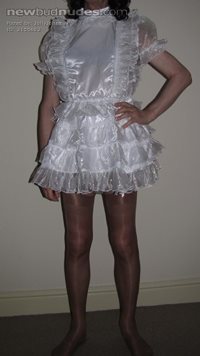 My white sissy dress