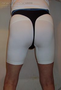 thong over lycra