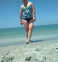 Two piece Tankini at the Beach