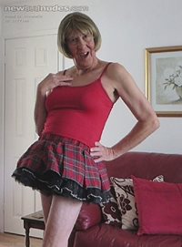 Trixie just loves her tartan skirt and frothy, flouncy petticoats