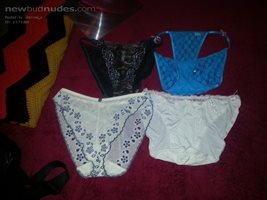 I went panty shopping today.  Which should I wear first?  $2 a pair.  There...