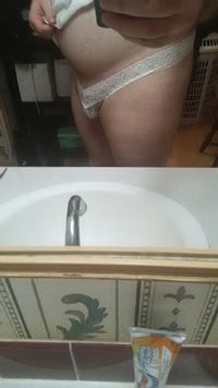 New thong panties bought by my awesome wife! :)