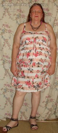 Coral Flowers Sundress