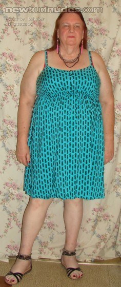 Green w/little Pineapples Sundress