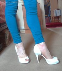My new white heels