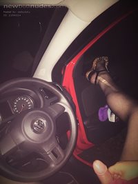 love driving in my car... in my stockings heels and skirt/dress