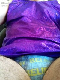 purple top over pull up nappies