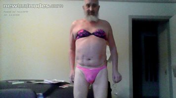 my new pink panties & bra