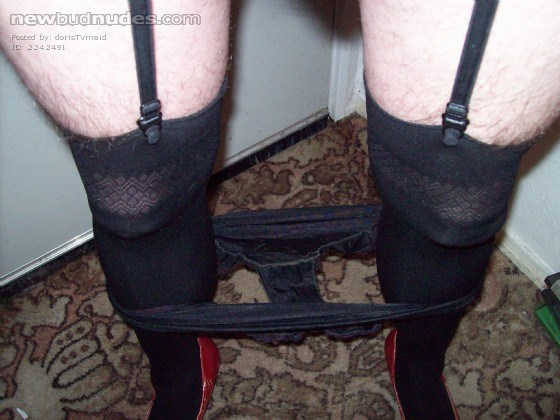 French knickers down for a spanking or something else?