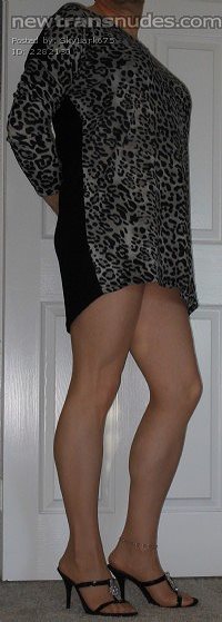 Enjoying my newest dress and heels.  I'd love to show off real time.