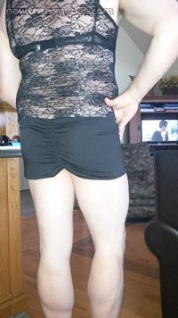 New dress. Great day in heels!