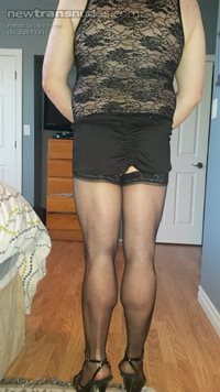 New dress. Great day in heels!